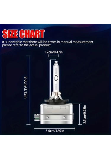 Motion003 D1s Yüksek Parlaklık Xenon Araba Ampulleri 6000k D3s D8s Ön Farlar 75000 Lümen 12