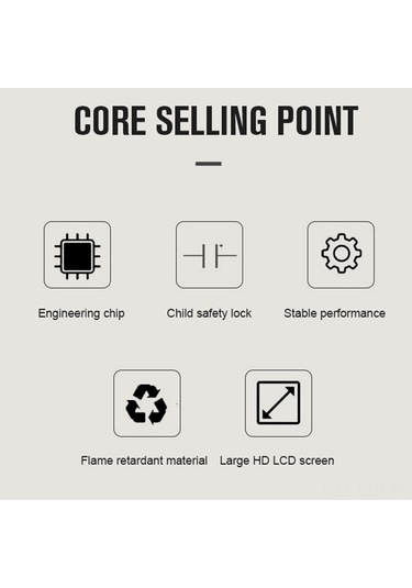 Ranyeek Beyaz Su Isıtma Akıllı Termostat, 3a Ip20, 24 Saatli Zamanlayıcı, Lcd Renkli Ekran, 5-60 C, Ateş Engelleme Pc+abs Malzeme