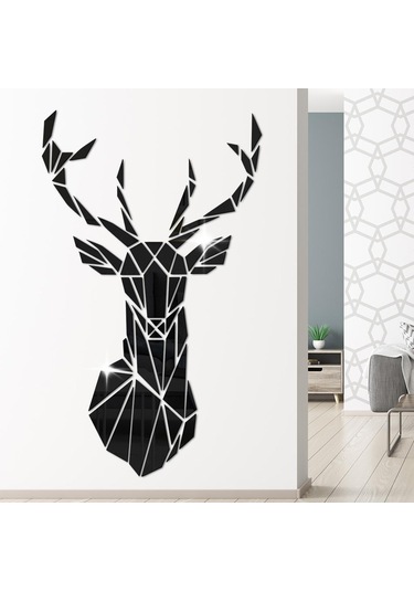 Suntek Akrilik Geyik Ayna Fayans Duvar Sticker Çıkartması Ev