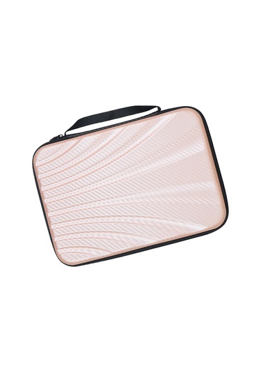 Ranyeek Tenis Topu Raketi Çantası, 2 Raket Ve 6 Top Saklayabilir, Sert Kasa, Su Geçirmez, Taşınması Kolay, Gül Kurusu Rengi