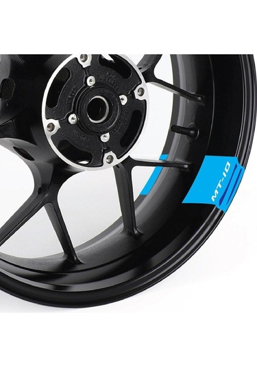 Yamaha Mt10 Motorsiklet Jant Detay Sticker Çok Renkli