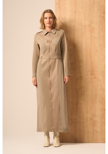 Ftz Women Kadın Safir Elbise Beige 31261 Beige