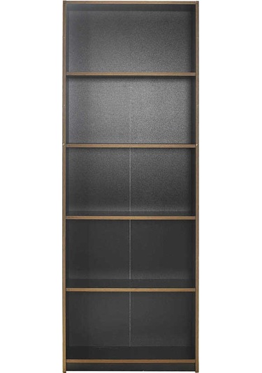 Modern 5 Raflı Kitaplık-antrasit-kontra 64x182x26 Cm Gxyxd
