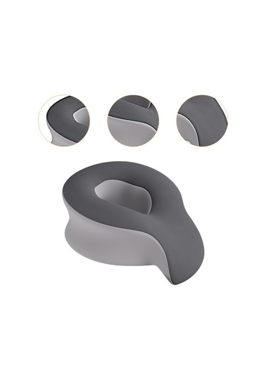 Suntek Yüz Beşik Yastığı Dinlenme Rahatla Yüzük Yatır Gri Gri