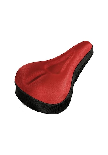 Fochsia 01 Kırmızı Tarzı Yumuşak Kalın Bisiklet Koltuk Nefes Alabilen Sele Kılıfı - 29cm X 19cm X 2,9cm Altın