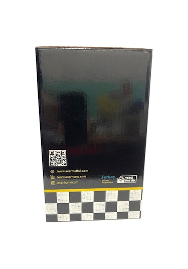 Acar Qualita King Xap-5758 Mini Emaye Dama Çaydanlık Takımı Siyah - Beyaz