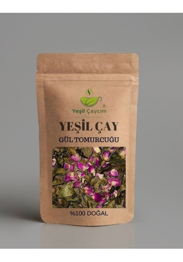 Güllü Rize Yaprak Yeşil Çay Harmanı  Doğal El Yapımı, Ve Doğal , 100 Gr
