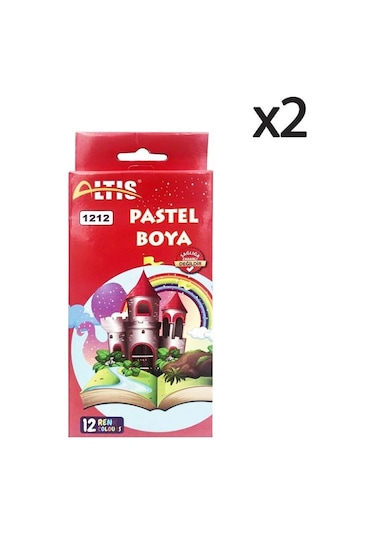 Altıs 12 Renk Pastel Boya 1212 2 Adet