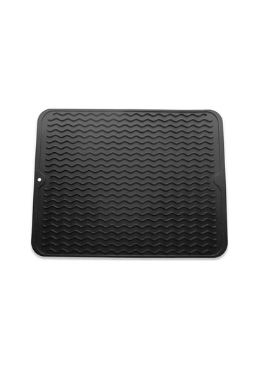 Ulzyvf Silikon Mutfak Matı - 40x30 Cm, Isıya Dayanıklı, 2 Adet Siyah