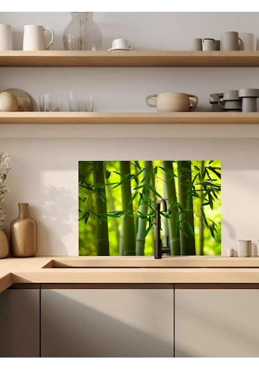 Artenuevo Bambu 60 90 Cm Mutfak Teyp Etiketi İç Mekan Dekoratif Etiket 229207910 Yeşil