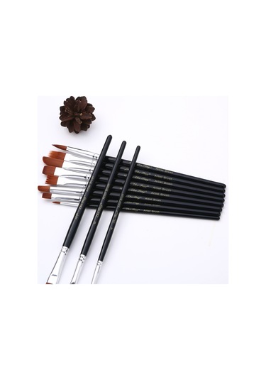 Jzcat Sanatçı Boya Fırçaları Set Kazıyıcı İle Çanta 18 Adet-siyah