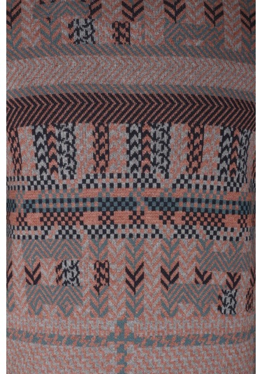 Erkek Triko Lacivert Bisiklet Yaka Desenli Slim Fit Pamuklu Kazak Ncs Jeans 3721 Lacivert