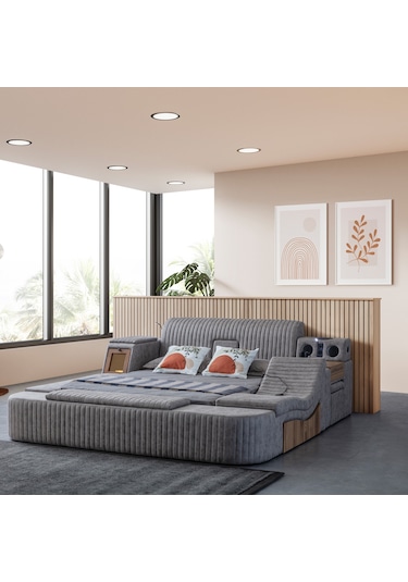 Eymense Sunline Akıllı Lüx Karyola Kahve