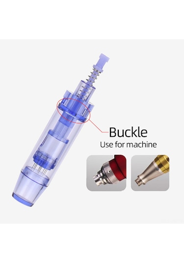 Vkemall Cilt Bakımı İçin 9 İğneli Değiştirilebilir Mikro İğne Uçları - 10'lu Paket