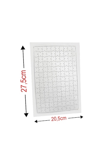 Kişiye Özel Fotoğraf Baskılı Süblimasyon Dikdörtgen Puzzle A4 - 99 Parça