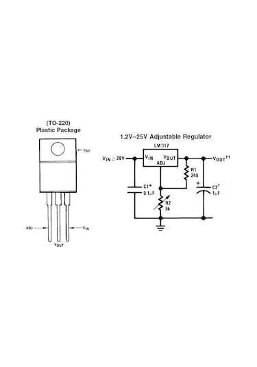 Lm317T Voltaj Regülatör Entegresi Ayarlı Güç Kaynağı İçin