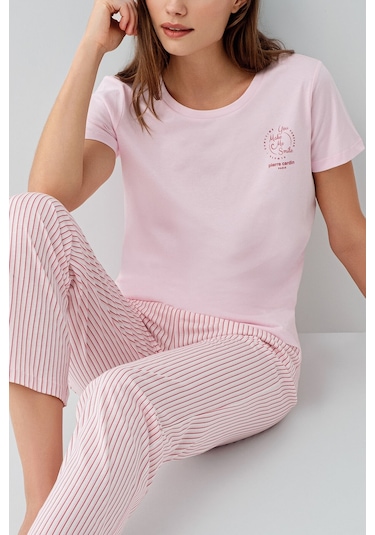 Pierre Cardin Kadın Pembe Pijama Takım Pc9201-s-v1 Pembe