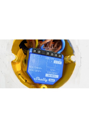Shelly 1 Gen3 1 Kanallı Akıllı Ev Anahtarı Wifi Kuru Kontak Röle