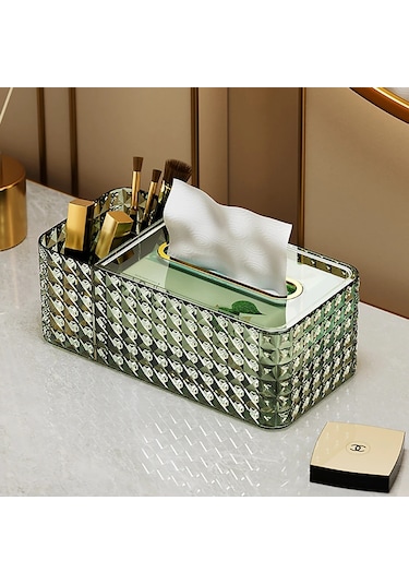 Altın-peçete Tutucu Lüks Tuvalet Ev Oturma Odası Dekorasyon Masaüstü Doku Kutusu Kapağı Organizatörler Depolama Masa Peçete Tutucular