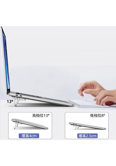 Laptop Standı 2 Kademeli Yükseltme Ayarlı - 2 Adet