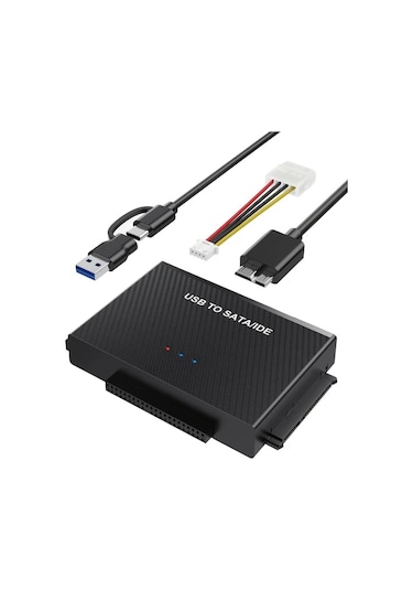 Elmpaly Usb 3.0 Sata Ide Adaptörü 2.5 3.5 Inch Ssd Dvd Cd Rom Çevirici Harici Disk