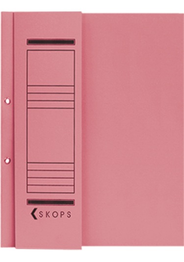 Yarım Kapak Kapsüllü Karton Dosya  500 Adet Pembe