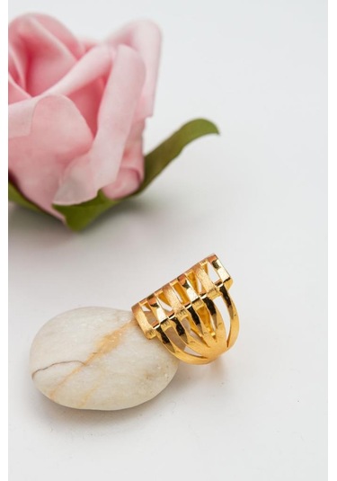 Latif Kuyumculuk  22 Ayar Altın İçi Dolu Altı Sıra Kaburga Yüzük Lkyzk1524