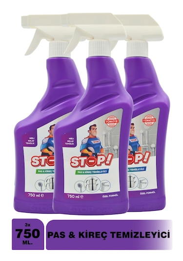 3'lü Pas&kireç Temizleyici 750 Ml 3'lü Set