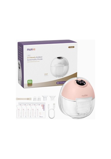 Nuliie S32 Elektrikli Taşınabilir Göğüs Pompası Pembe