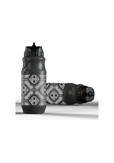 Enlee 650 Ml Dağ Bisikleti Su Şişesi Bpa Içermez Fda Sertifikası Olmadan - Soyut Desen/Gri
