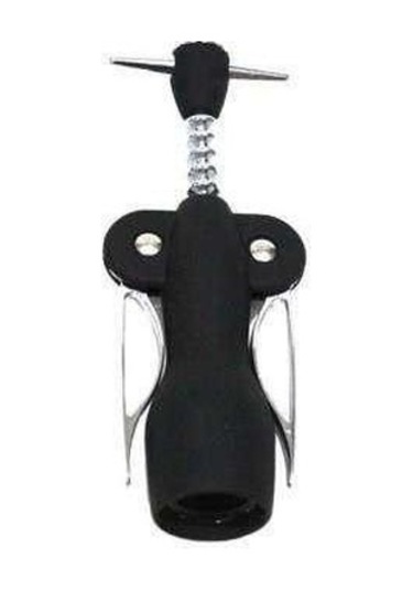 Paslanmaz Çelik Tirbuşon / Şarap Açacağı Siyah