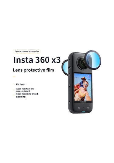Maiyame Insta360 One X2/x3 Kamera Lens Koruyucu, Ön-arka Tam Kapak, Yüksek Işık Geçirgenliği, Darbeye Dayanıklı, Tam Uyumlu Pc Malzeme
