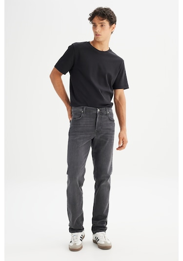 Lee Pamuklu Staight Fit Esnek Erkek Jean Pantolon Ml707pycb Gri