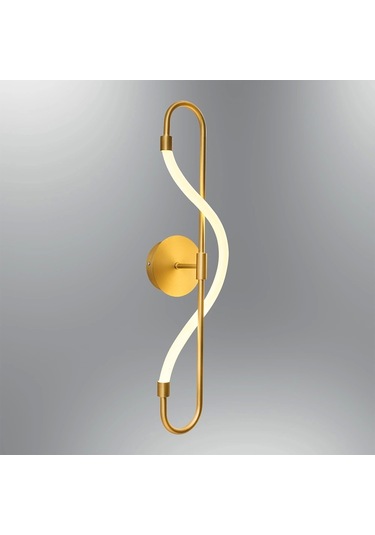 Gold Renkli Yumuşak Boru Ledli Aplik Çok Renkli