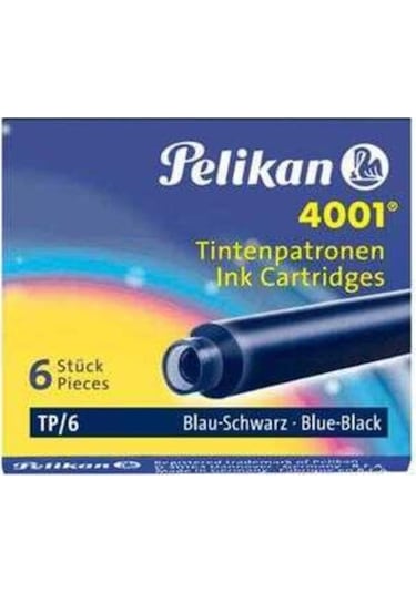 Pelikan Dolma Kalem Kartuşu 6'lı Mavi Siyah