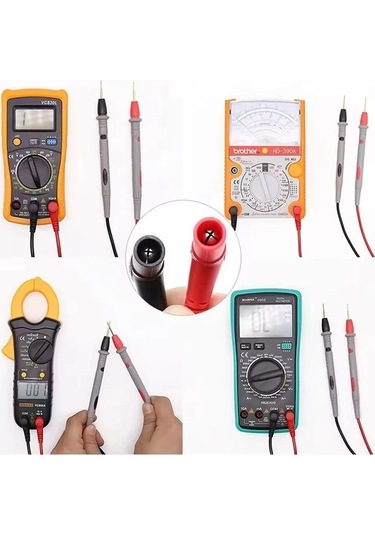 Funtree 1000v 20a 10a Dijital Multimetre Test Probu, Universal Klipsli Feeler Set