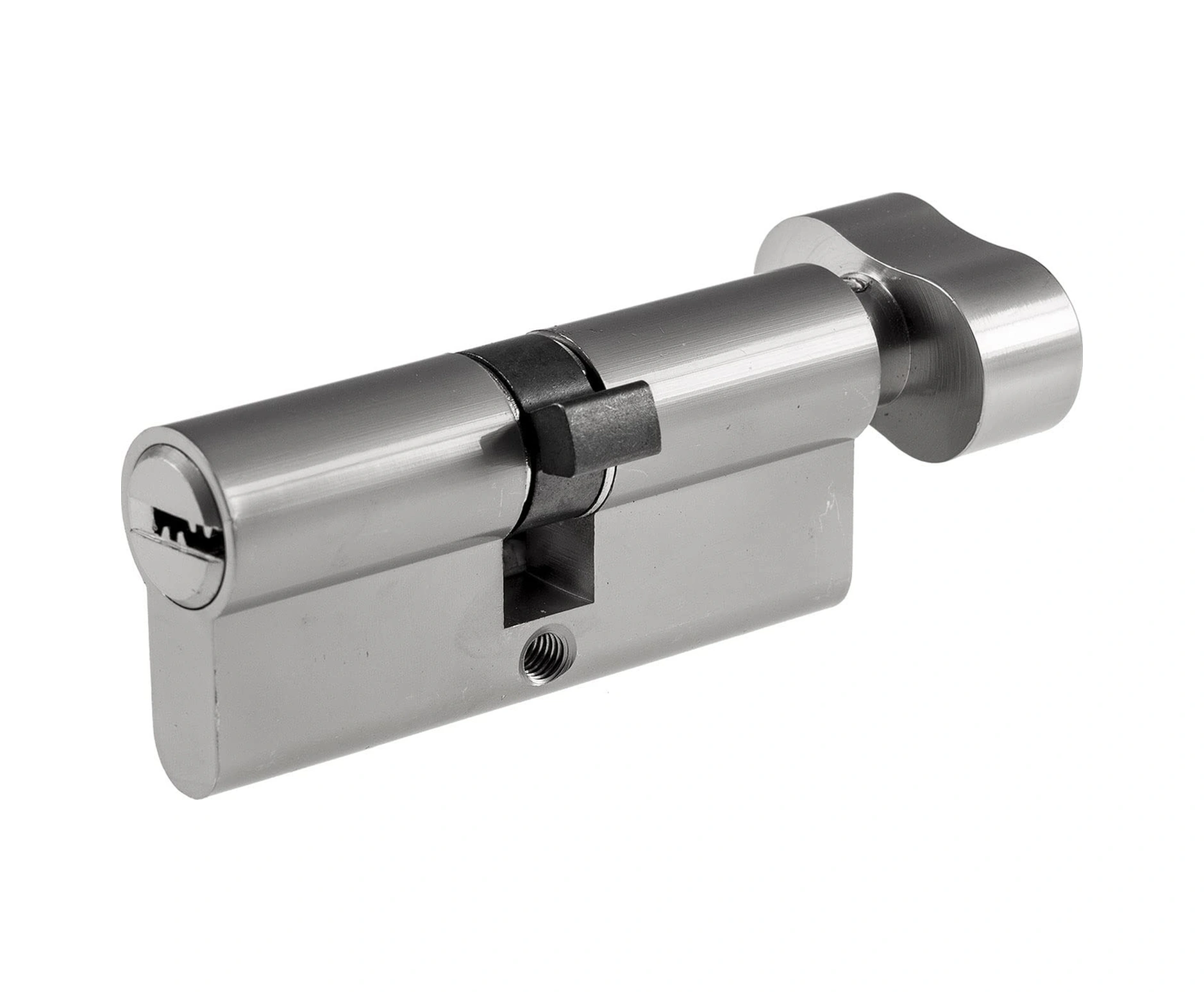 Folinda Güvenlik Kilidi Cilindiri 80mm - Alüminyum Kabuk Bakır Çekirdekli - Kırılma/delme/şok Koruma - Tek Yön Döndürücü - Ev/ofis Kilit Tamiri Gümüş