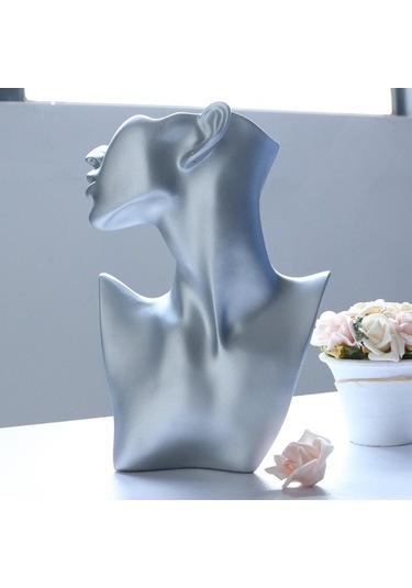 Trendooze Vitrin Tutucu Stili Sergileme Reçine Reçine Mücevher Malzeme L Kolye Gümüş A-l Fb