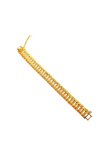Slowshe-22k Altın Kaplama Halat Bileklik Gold