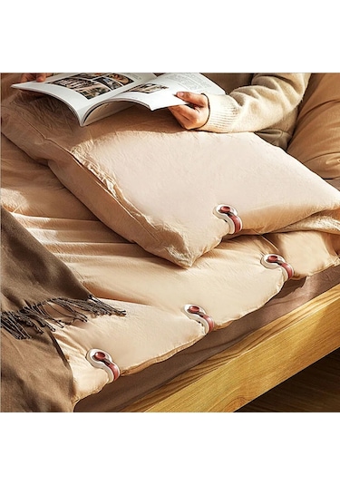 Green-6 Adet/takım Kaymaz Yorgan Yorgan Klipsi Plastik Battaniye Raptiye Klip Yatak Örtüsü Nevresim Sabitleyici Ev Eşyaları Yaratıcı Yorgan Klipsi