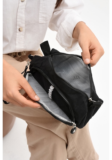 İki Bölmeli Kalemlik Yıkanabilir ve Su Geçirmez Siyah Model: 571-15j - Siyah