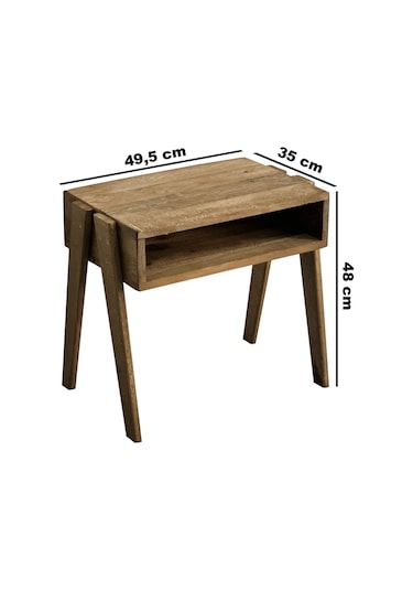 Ahşap Komodin Sehpa Yan Sehpa Açık Raf 5316