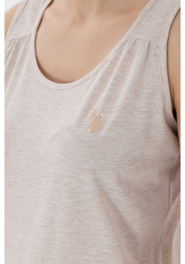U.s. Polo Assn. Kadın Bej Pijama Takım 50312914-vr011 Bej