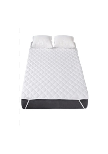 Mycey Kapitoneli Sıvı Geçirmez Alez 160x200 Cm Tek Kişilik Köşe Lastikli Beyaz