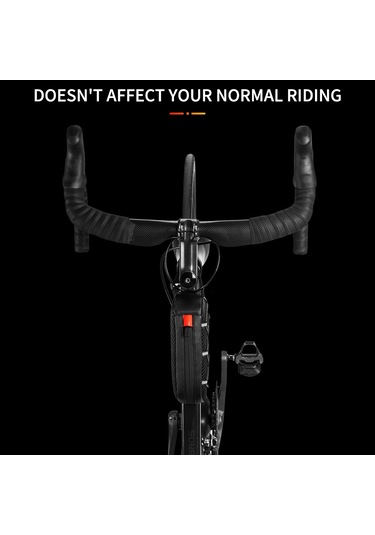 Jeemson Bisiklet Ön Çerçeve Çantası - Su Geçirmez, Dayanıklı, 1l Kapasiteli Siyah