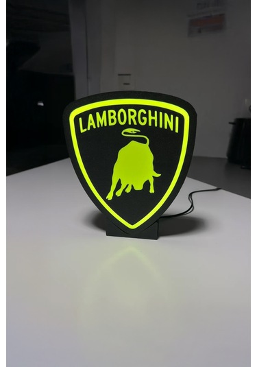 Lamborghini Dekoratif Aydınlatma Led Gece Lambası Çok Renkli