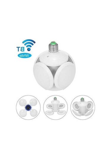 Pazly Futbol Şekilli Ufo Lamba: Bluetooth Hoparlörlü, Tasarruflu, Kolay Kurulum, 360 Aydınlatma Beyaz Beyaz