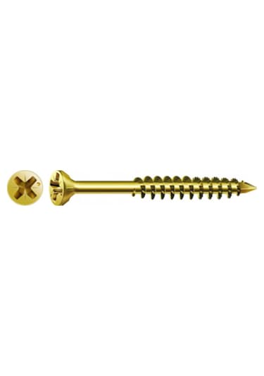 SPAX Cam Çıta Vidası, 3,5 x 40 mm, 200 Adet, Yarım Dişli, Havşa B