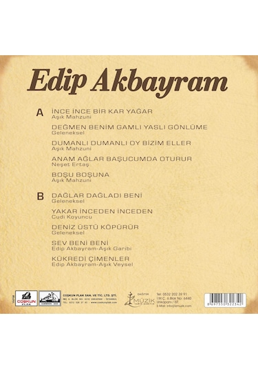 Edip Akbayram - Edip Akbayram Plak