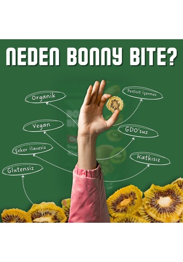 Organik Çıtır Elma & Kurutulmuş Kivi 6'lı Paketi Diğer